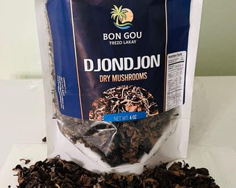 Haitian Black Mushroom / Djondjon 100% Organic 4oz
