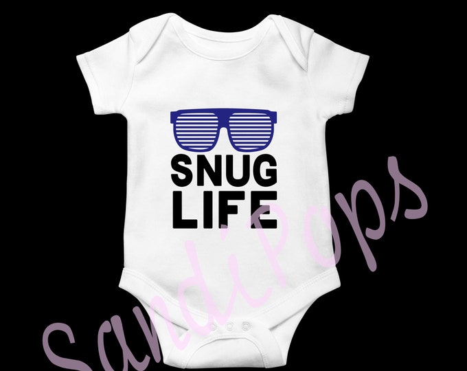 Newborn onesies snug life, naps, cape, hello ladies, house white,