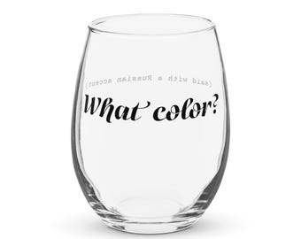 Copa de vino sin tallo - ¿De qué color?