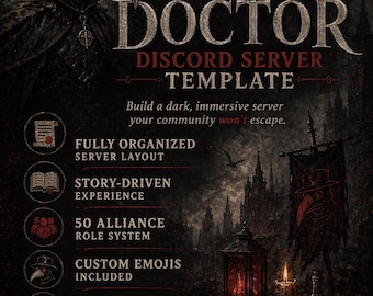 ペスト医師のDiscordサーバーテンプレート | ダークロールプレイ、中世パック