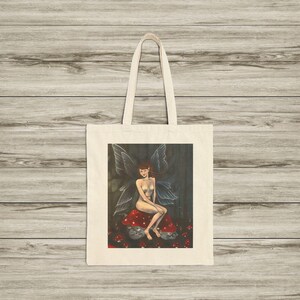 Faery de la forêt des champignons magiques | Sac fourre-tout en toile de coton