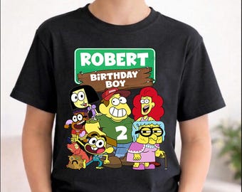 Custom Name And Age Big City Greens Birthday T-Shirt, Personalized Boy Girl Cartoon Birthday Shirt, Family Matching Big City Greens Shirt