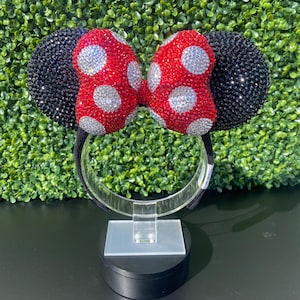 Disney Pastel Pixie Dust Swarovski Crystal Hidden Mickey Ears Handmade OOAK Pastel Rainbow Mickey Ears, Sparkle Mouse Ears, Disneybound  main image 3