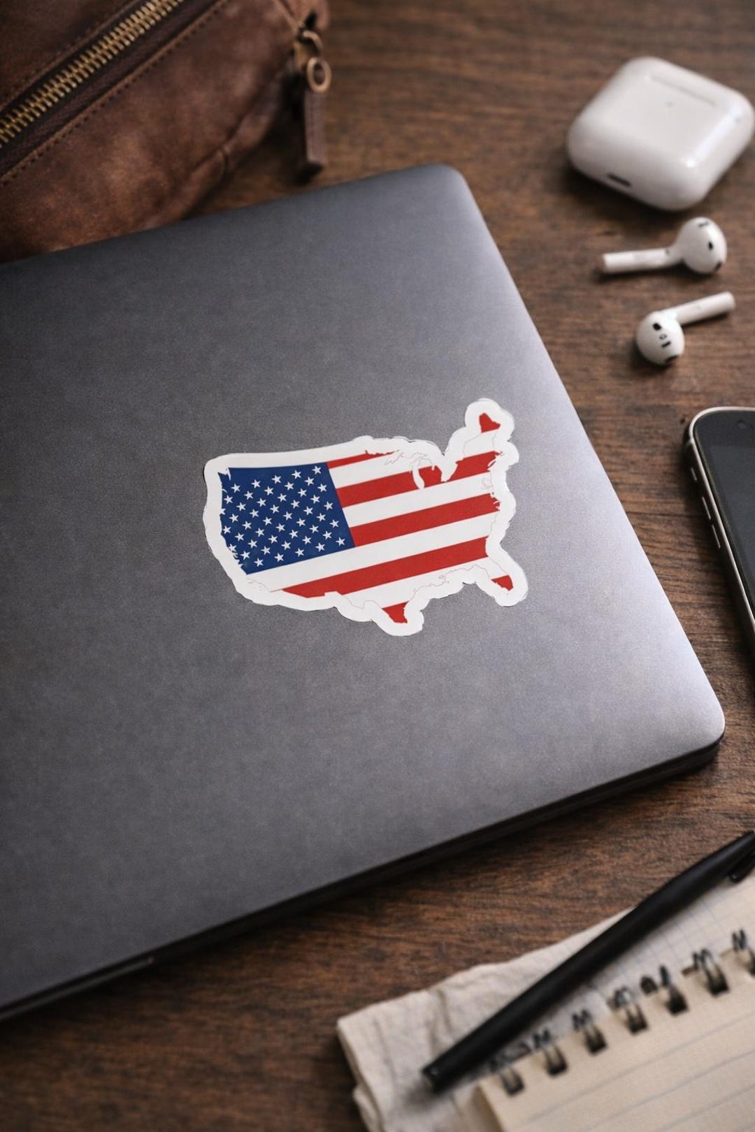United States Flag Map Sticker | Patriotic USA Vinyl Decal - Etsy