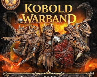 Kobold Warband Pack | 8 STL Miniatures For DnD or Pathfinder