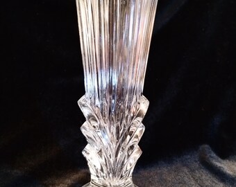 Studio Nova Crystal Bud Vase – Art Deco MCM Floral Home Made in Japan Vintage