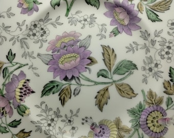 Vintage Wedgewood Avon Multicolor Bone China 8" Salad Plate, Pattern W3963, Made in England, Excellent Vintage Condition