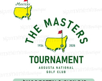 2026 Masters Augusta Golf Png, Vintage Golf Fan Png, Classic Golfer Gift Apparel