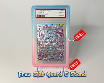 2024 Sylveon Prismatic Evolutions Proxy | Pokimon Display Card | Graded Proxy | Jpn | PSA Case