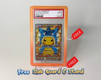 2016 Gyarados Poncho Pikachu Promo Proxy | Pokimon Display Card | Graded Proxy | PSA Case
