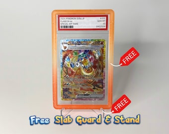 2024 Flareon Prismatic Evolutions Proxy | Pokimon Display Card | Graded Proxy | Jpn | PSA Case