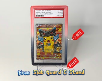 2016 Mega Charizard X Poncho Pikachu Promo Proxy | Pokimon Display Card | Graded Proxy | PSA Case