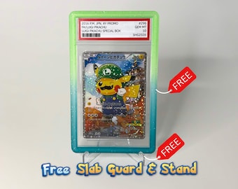 2016 Luigi Poncho Pikachu Promo Proxy | Pokimon Display Card | Graded Proxy | PSA Case