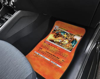 P0kemon Charizad Car Mats, P0kemon Car Seat Cover, P0kemon gift, Car Decor, Car Accessory, Charizad Floor mat, Charizad Floor Protector
