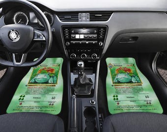 P0kemon Bulbasar Car Mats, P0kemon Car Seat Cover, P0kemon gift, Car Decor, Car Accessory, Venusar Floor mat, Bulbasar Car Floor Protector