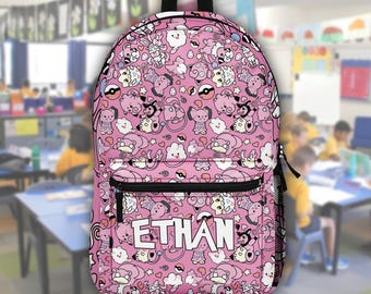 Personalized P0kem0n Fairy Backpack, Custom Name Backpack, P0kem0n Kids Bookbag, Back to School Gift for Girls