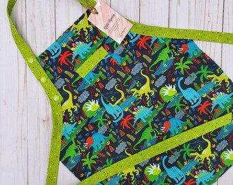 Children/'s Art and Craft Smock Dinosaur Custom Baking Apron Party Gift Boy Personalized Birthday Gift