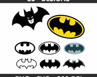 Batman svg png | Création de logo de super-héros homme chauve-souris | Fichiers clipart png de Batman | fichiers svg minimes
