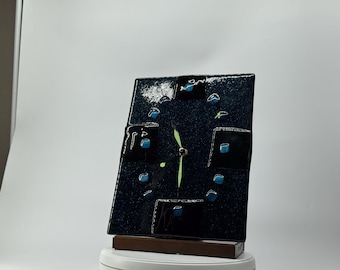 Orologio artistico in vetro