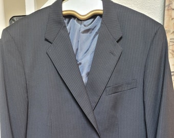 Abito da uomo vintage Pierre Cardin Fundamental 100% lana taglia 48L pantaloni 42 x 30 Ottime condizioni di seconda mano, pronto da indossare