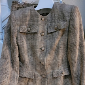 Vintage Carol Horn Workshop 2PC SET Jacket and Pants size 8 fully lined shoulder pads