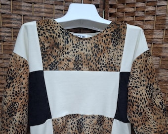 Vintage 70's 80's Act 111 The real Patchwork women's top