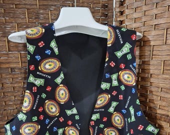 Vintage handmade Casino waistcoat vest