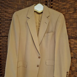 Vintage 1981 Hart Schaffner & Marx Raquet Club men&#39;s Blazer Sport Jacket Pure Virgin Wool