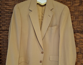 Vintage 1981 Hart Schaffner & Marx Raquet Club men's Blazer Sport Jacket Pure Virgin Wool