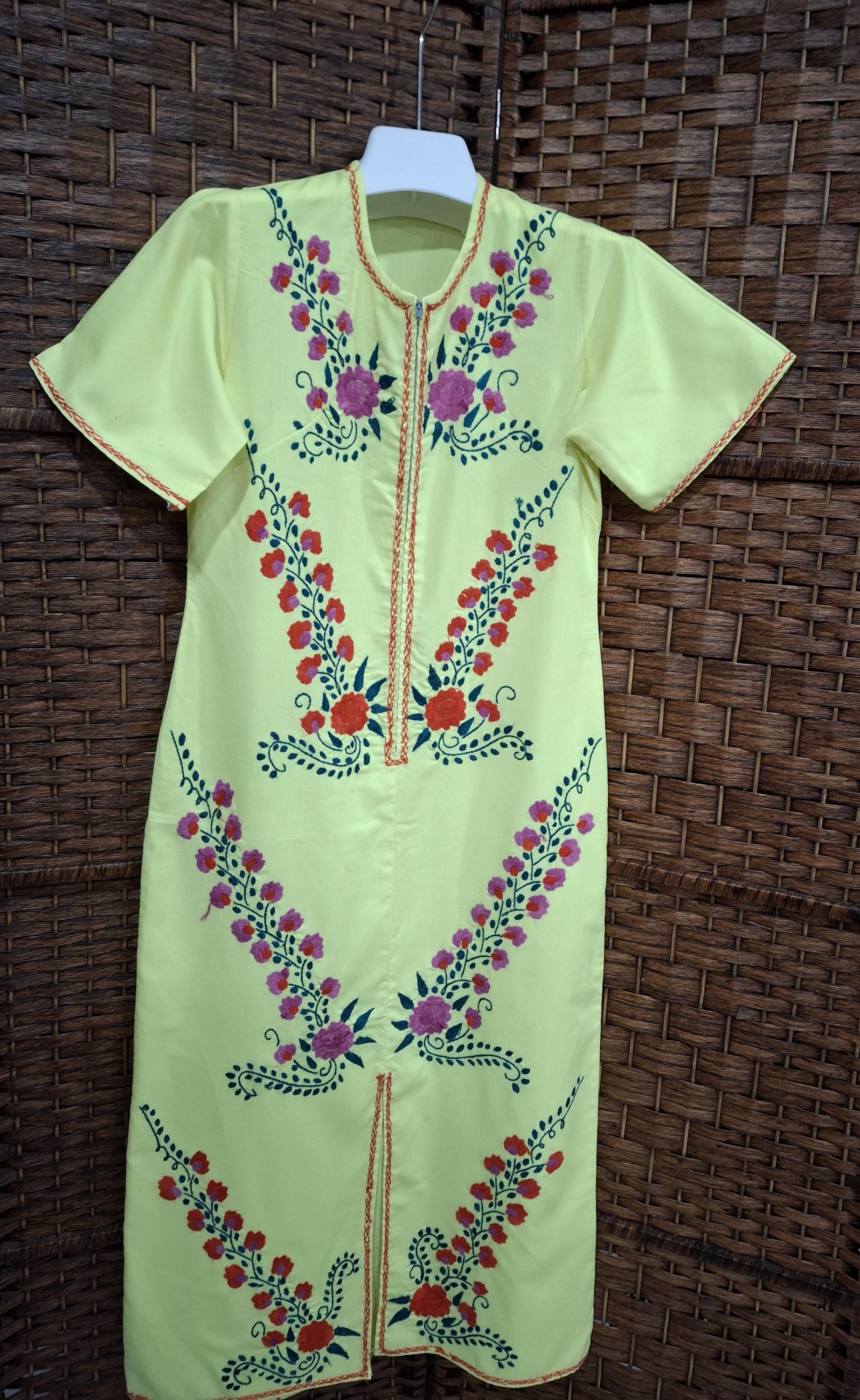 Embroidered House Dress - Etsy Embroidered House Dress - Etsy