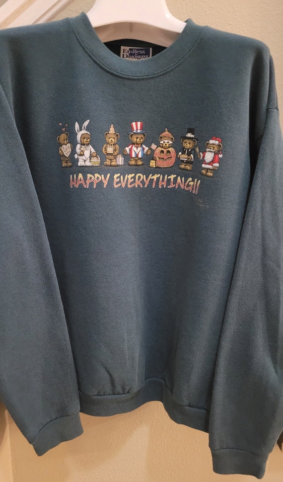 Vintage and RARE 90'S Endless Design Crewneck Happ