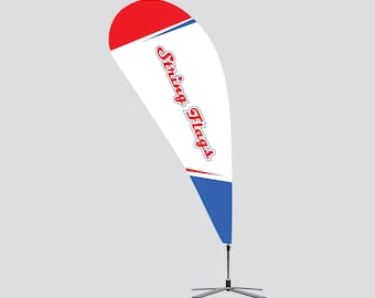 Large Tear Drop Flag Kit