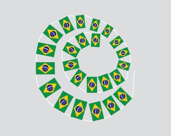 Banderines y guirnaldas de cuerdas atadas a mano de Brasil