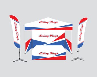 Custom Printed Pop Up Tent Package B 10x10