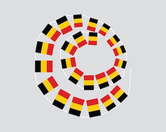 Belgium Hand-Tied String Flags & Bunting