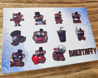 BaerTaffy sticker sheet