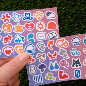 Pokémon Ribbons and Marks Sticker/Magnet Sheets imagem 5
