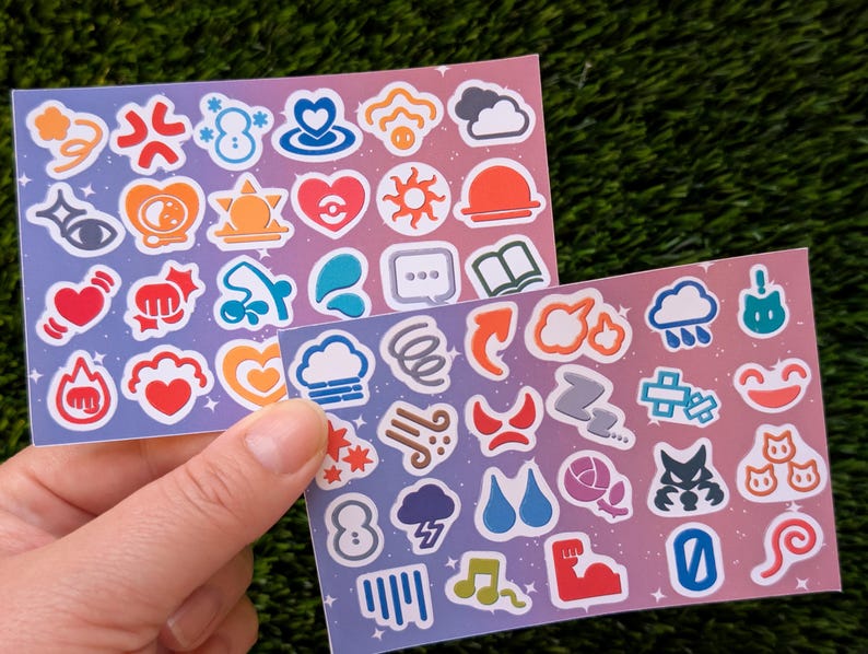 Pokémon Ribbons and Marks Sticker/Magnet Sheets imagem 5