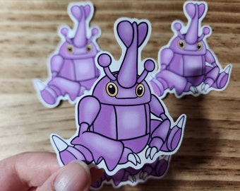 Sitting Pretty Heracross 3" pkmn vinyl stickers gen 2