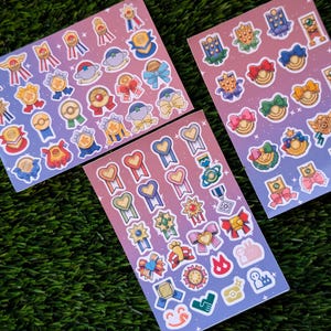 Pokémon Ribbons and Marks Sticker/Magnet Sheets imagem 3