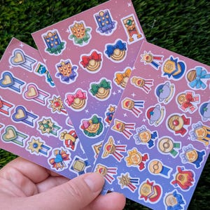 Pokémon Ribbons and Marks Sticker/Magnet Sheets imagem 4