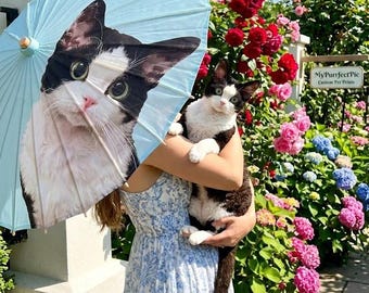 Custom Pet Portrait Umbrella: Sun & Rain Protection Parasol