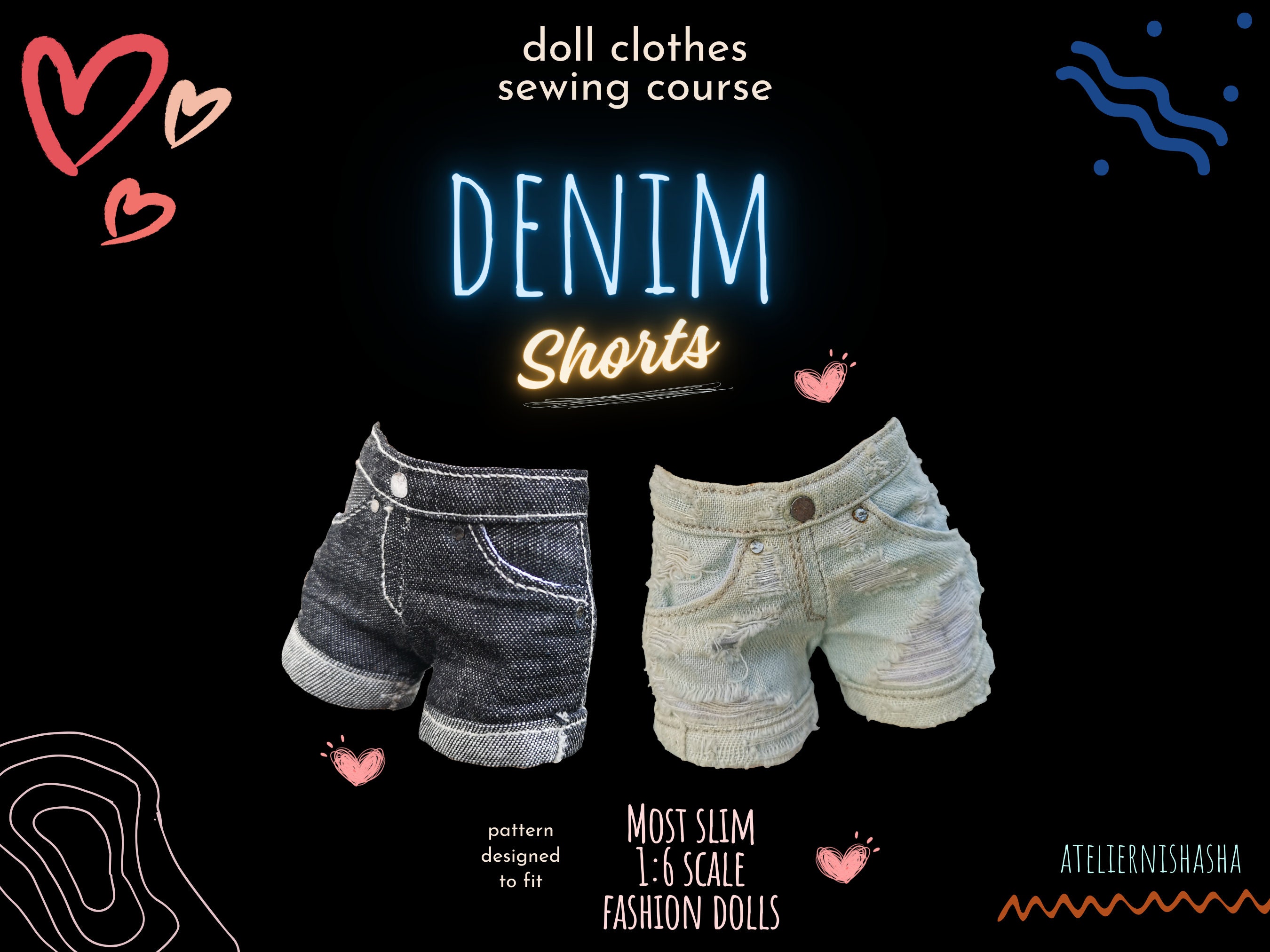 Denim Shorts Pdf - Main Image