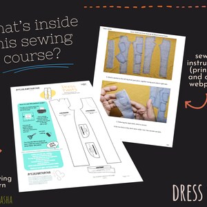 Doll Clothes Sewing Course PDF Pattern and Instructions Dress Pants for 12-inch Articulated Male Fashion dolls image 2