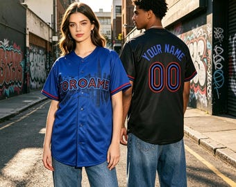 Toronto Baseball Jersey, Custom Name Number Jersey, Personalized Sports Shirt, City Baseball Fan Gift, Game Day Jersey