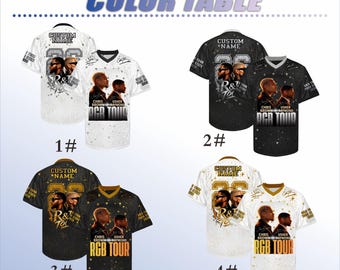Usher & Chris Brown Concert Jersey, Custom Name State, Personalized Fan Outfit, Y2K Streetwear Music Festival Shirt