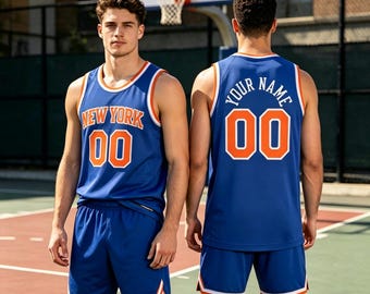 Custom New York Basketball Jersey, Personalized Name Number Jersey, Game Day Outfit, Basketball Fan Gift, Team Spirit Jersey, Sports Gift