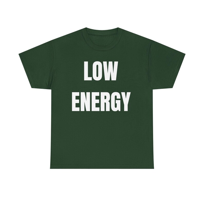 Low Energy Shirt, Sarcastic Introvert Burnout Humor Tee image 14