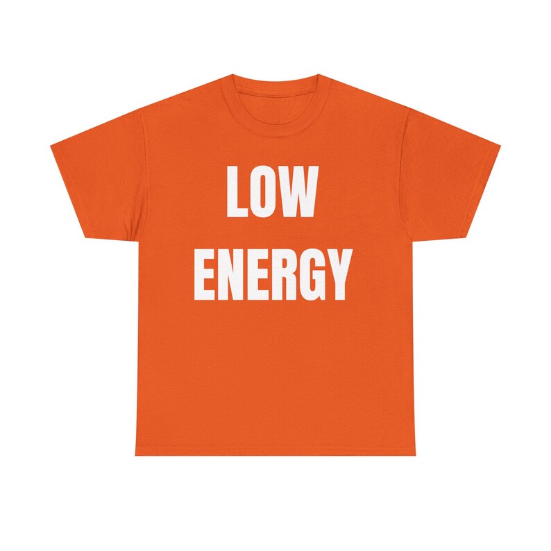 Low Energy Shirt, Sarcastic Introvert Burnout Humor Tee image 9