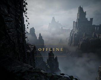 Animated Twitch Offline Screen | Dark Fantasy Gothic Ruins Loop | 1080p 60fps Seamless MP4 | OBS Streamlabs Kick | Instant Download